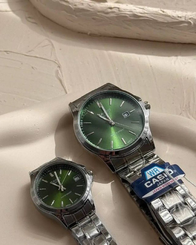 ست ساعت CASIO سبز